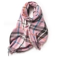 thumbnail image 1 of Bufanda para hombres y mujeres, bufanda de invierno a cuadros, sensación de cachemira, bufanda de invierno, chal suave y cálido a cuadros de tartán, 1 of 5