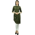 thumbnail image 5 of Bimba Womens Chic Style Cowl Kurti Designer Cotton Kurti Casual Wear Tunic Top, 5 of 9
