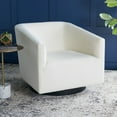 thumbnail image 2 of SAFAVIEH Birdie Modern Style White/Cream Upholstered Side Chairs (31.5 in. W x 32.9 in. D x 28.2 in. H), 2 of 10
