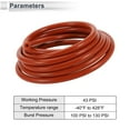 thumbnail image 4 of Unique Bargains 6.6Ft 3/16" 4mm ID 3.5mm Thickness Silicone Vacuum Hose for Air and Water Red, 4 of 6