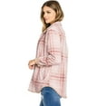 thumbnail image 3 of Love Tree Women's Reversible Corduroy Plaid Flannel Shacket (XL, Camel), 3 of 3