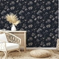 thumbnail image 5 of Tempaper Sun-Bleached Floral Midnight Peel and Stick Wallpaper, 20.5" x 16.5', 5 of 7