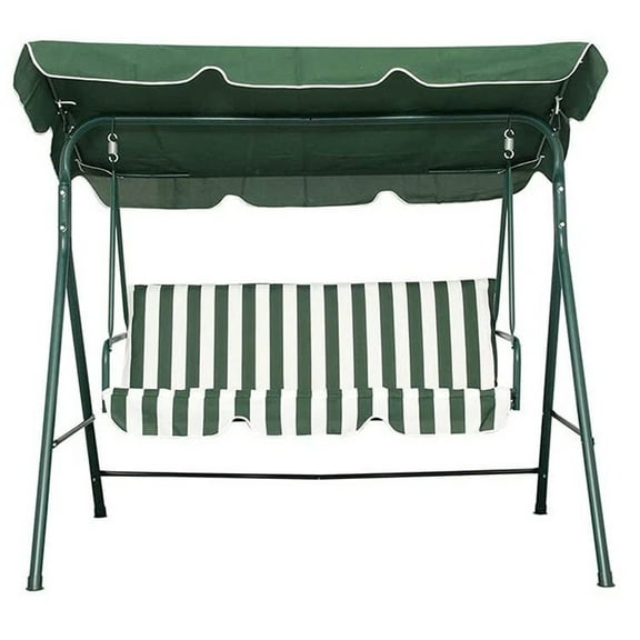 EZPXFCI 3 Person Swing Seat Replacement Cover for Patio Yard Swin Canopy Seat Furniture Cover Sunshade UV Block(Green)