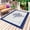Beige Blue, variant on Nautical Sailboat Outdoor Rug 6x9 Ft - Reversible Patio Rug Outdoor Camping Rugs, Navy Blue Ocean Seagull Waves Ship Washable Indoor Outdoor Area Rugs, Non-Slip Outdoor Carpet Runner for Deck/Porch