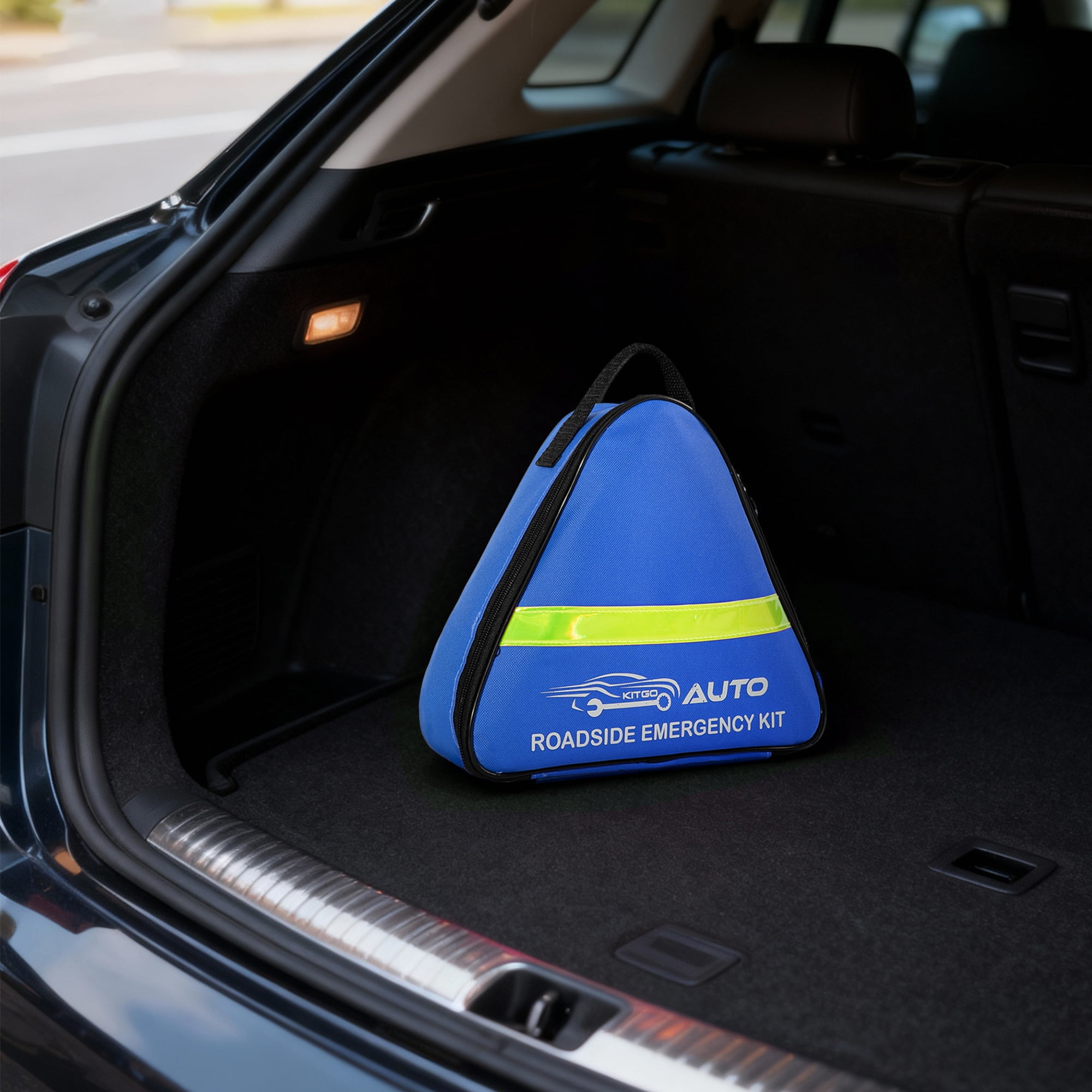 Car Emergency Kit – Roadside Emergency Kit with Jumper Cables & Safety Tools