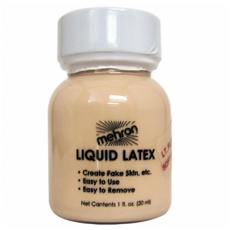 mehron Latex Liquid 1 oz - Light Flesh with Brush