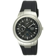 Casio Mens Multi-Function Analog Watch, Black Strap