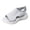 Grey, variant on Womens Athletic Orthopedic Walking Sandals Lightweight Comfortable Mesh Knit Wedge Slingback Slip on Gladiator Shoes Summer Breathable Sneakers Black Size 9