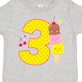 thumbnail image 4 of Inktastic Ice Cream Third Birthday Pink Boys or Girls Toddler T-Shirt, 4 of 5