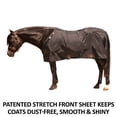 thumbnail image 2 of Schneiders X-SPAND Adjusta-Fit Horse Stable Sheet | V-Free Wither Relief | Black | Size 86, 2 of 8