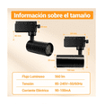 thumbnail image 4 of Cabezal De Riel Led Negro De 7 W, 3000 K Cálido,4PZ Lab.G Negro, 4 of 5