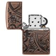 thumbnail image 7 of Zippo Armor Antique Copper Nautical Scene Design Pocket Lighter, 7 of 7