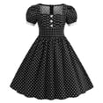 thumbnail image 2 of gdxvjhbj Robe Fille Robe Bébé Fille Papillon Robe Tutu à Volants Sans Manches Robes Robe de Fête 5T 6T (Noir,5-6 Ans), 2 of 6