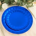 thumbnail image 7 of Balsa Circle 25 Royal Blue Geometric Round 12" Metallic Disposable Dinner Salad Paper Plates Party Events, 7 of 7