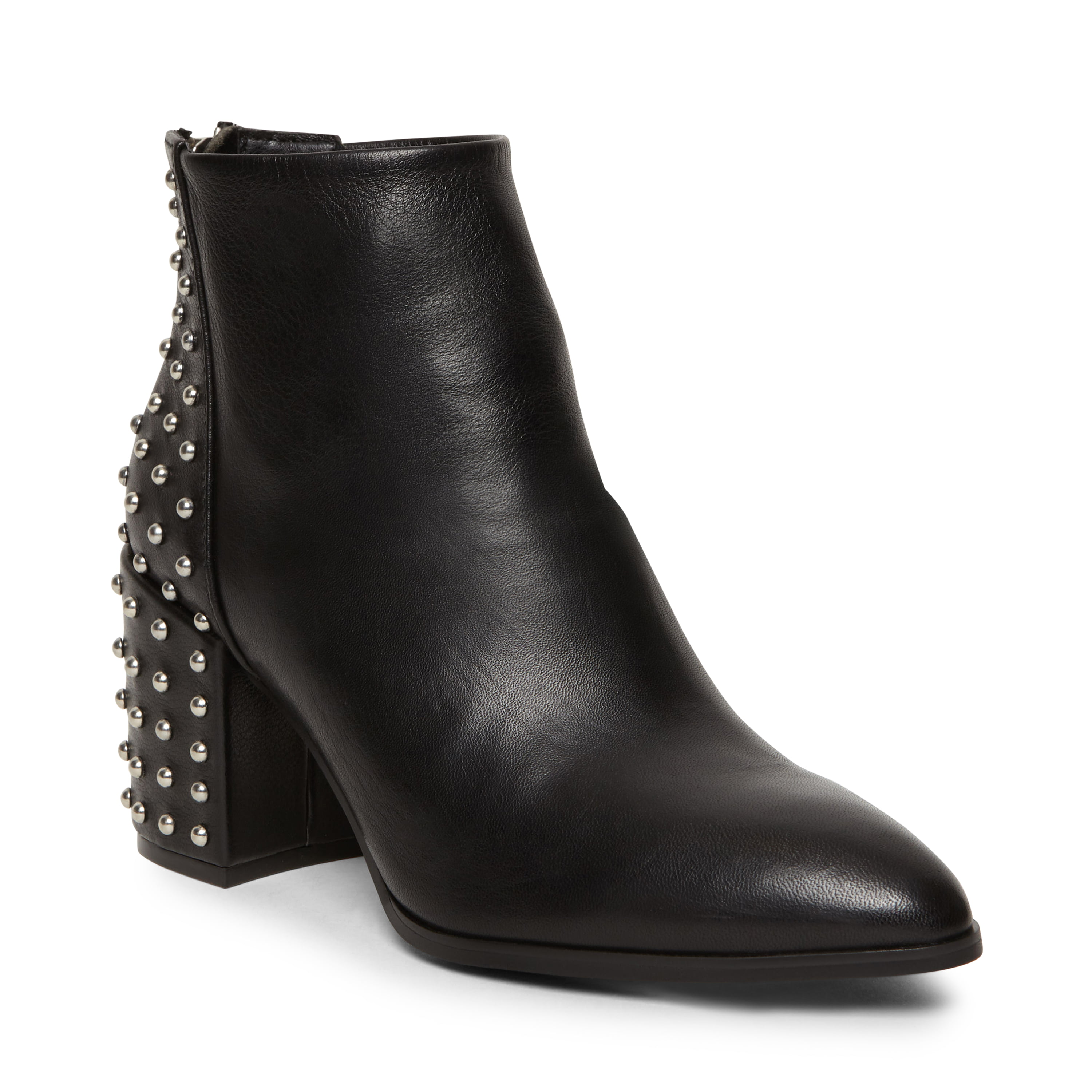 steve madden black booties with studs