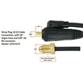 thumbnail image 2 of 17V Series - 150 Amp - Air Cooled - TIG Torch - 25 feet 1-Piece Cable - Dinse 10-25 Connector, 2 of 7