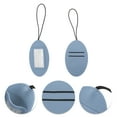 thumbnail image 3 of Unique Bargains 1 Pc Oval Elastic Cord Luggage Tag for Travelling Blue Polyurethane, 3 of 5