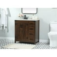 thumbnail image 2 of Elegant Decor Grant 32" Aluminum MDF Single Bathroom Vanity in Expresso, 2 of 8