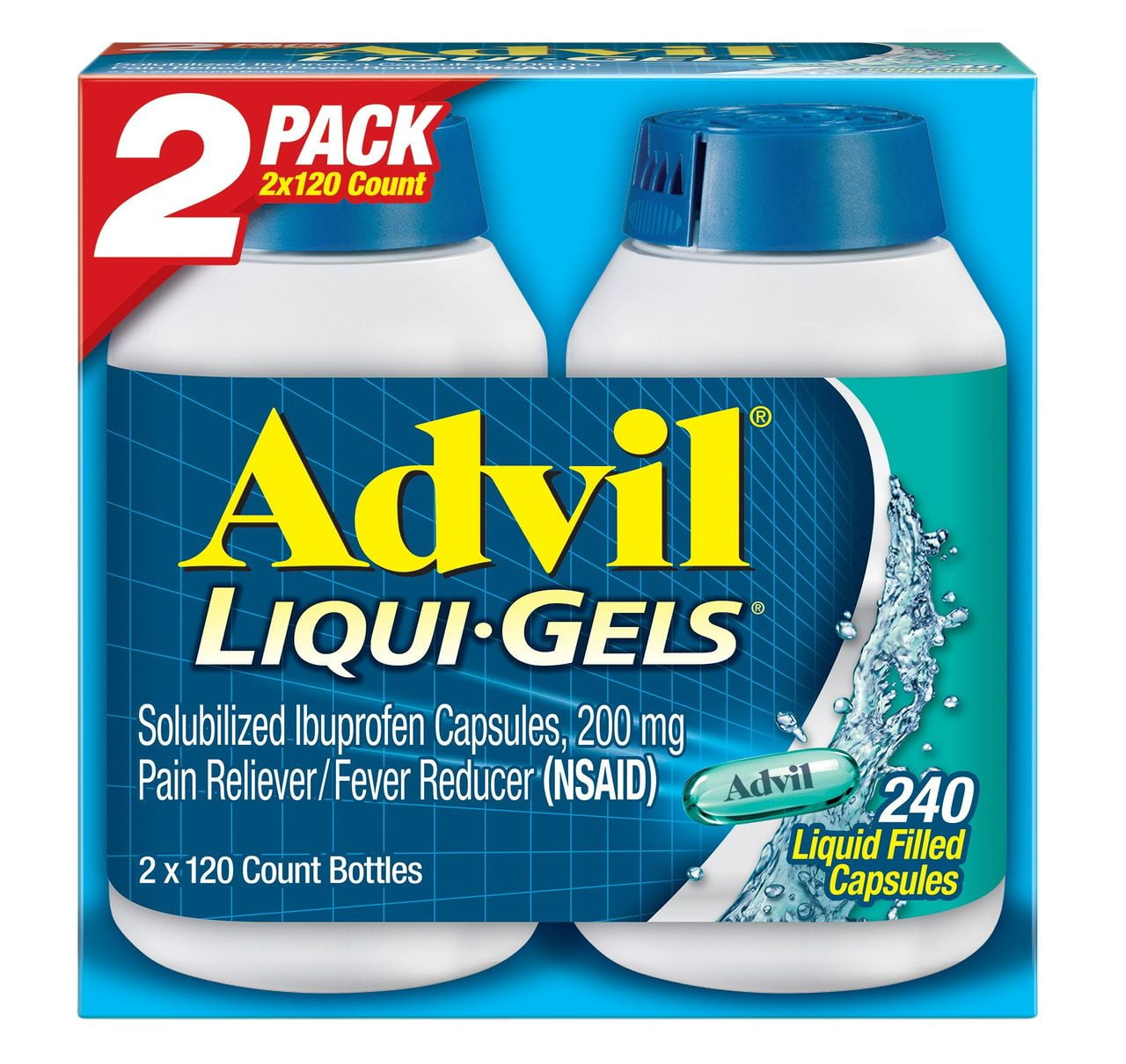 Product of Advil LiquiGels, 2 pk./120 ct.