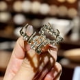 thumbnail image 7 of 10 alloy rhinestone hair clips, fashionable small grab hair accessories, 7 of 7