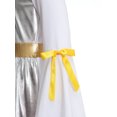 thumbnail image 7 of TiaoBug Girls Grecian Toga Raman Costume Ancient Greek Princess Ball Gowns Athena Maxi Dress Silver 10, 7 of 7