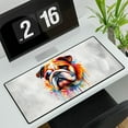 thumbnail image 3 of Watercolor Drip Bulldog Pop Art Colorful Portrait Artwork Desk Mat Full Keyboard Mouse Pad Dog Lover Gifts Idea Large Mousepad - 01009, 3 of 5