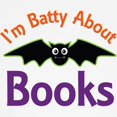 thumbnail image 3 of CafePress - Batty About Books Kids Baseball Jersey - Kids Cotton Baseball Jersey, 3/4 Sleeve Shirt, 3 of 4