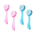 thumbnail image 1 of 4PCSFacial Cleansing Brush, Facial Exfoliating Brush Face Wash Scrub Exfoliator Brush for Makeup Skincare Removal, 1 of 6