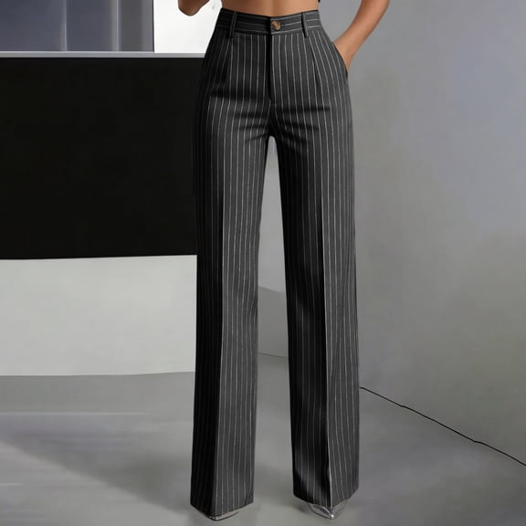 ThriftyPlait High Waist Bootcut Dress Pants for Women Flare Straight Office Suit Trousers Stretch Formal Business Work Slacks for Daily
