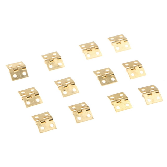 12x Jewelry Dollhouse Window Hinge Mini Small Jewelry Chest Box Hinges New Gold