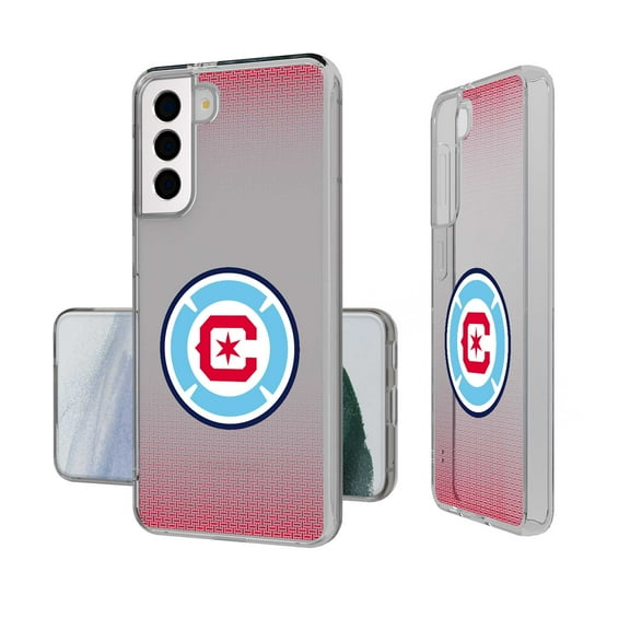 Keyscaper Chicago Fire Linen Logo Galaxy Clear Case