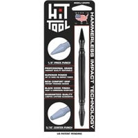 HIT Tool 1/8" Prick Punch and 3/16" Center Punch Combination Hammerless Spring Tool Model #CP0PP0