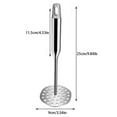 thumbnail image 2 of Xecvkr Stainless Steel Potato Masher Manual Crusher for Baby Food Puree Avocado Kitchen Tool with Comfortable Grip, 2 of 5