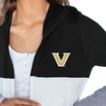 thumbnail image 3 of Women's Gameday Couture  Black Vanderbilt Commodores Colorblock Hooded Cardigan, 3 of 3