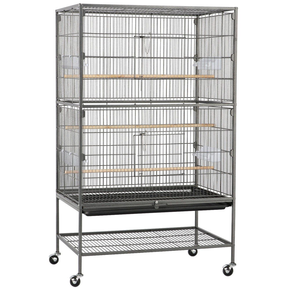 Yaheetech 52" Metal Rolling Bird Cage with Accessories photo 2