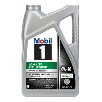 Mobil 1 High Mileage Full Synthetic Motor Oil 0W-20 5 Quart for
