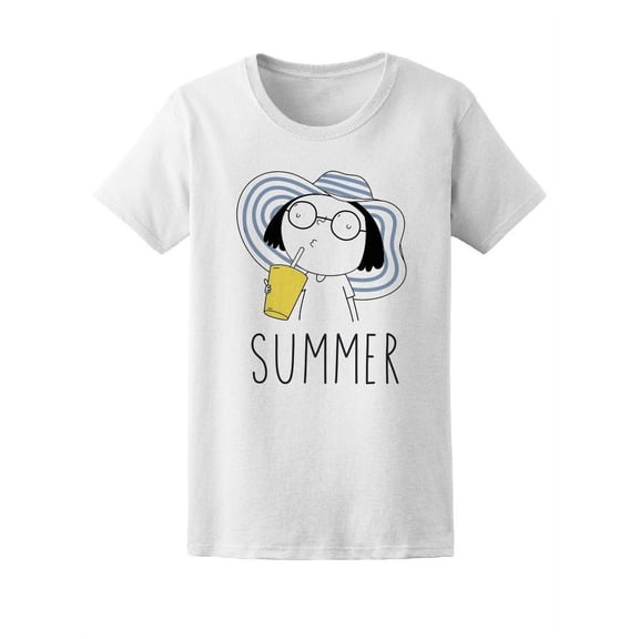 Summer Cool Cute Girl T-Shirt Women -Image by Shutterstock, Female XX-Large