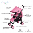 thumbnail image 3 of Carriola Plegable con Cubre-pies Aquila Rosa Hasta 15 Kg, 3 of 5