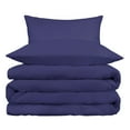thumbnail image 2 of BNM 800 TC Cotton Blend Duvet Cover Set, King/ California King, Navy Blue, 2 of 4