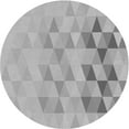 thumbnail image 1 of Ahgly Tapis Rond Lavable en Machine Intérieur Transitionnel Gris Argenté, 4 Pieds Rond, 1 of 7