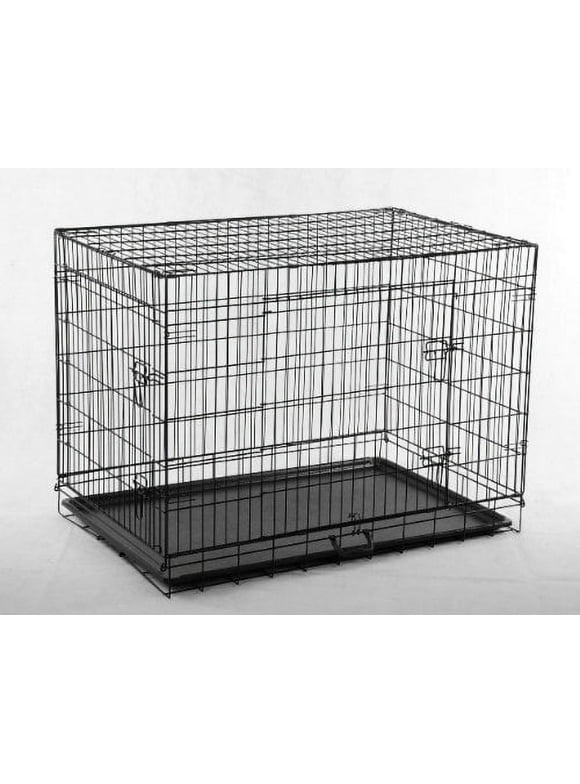 MISSMILE 24 Pet Folding Dog Cat Crate Cage Kennel w/ABS Tray LC by BestPet