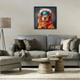 thumbnail image 2 of Ski Dog with Goggles Black Framed Giclee Art, design by Sean Parnell, 2 of 9
