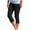 Black, variant on Capris Pants for Women Casual Summer High Waisted Solid Color Capris Matching Slim Fitting Yoga Gym Pants Plus Size Capris for Women