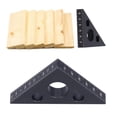 thumbnail image 4 of Aluminum Alloy  Ruler,  Woodworking Tools Aluminum Alloy Measuring Layout Tool Multifunction Woodworking Ruler  For Woodworking, 4 of 8