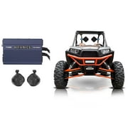 (2) Rockville 8" Tower Speakers+Hifonics 2-Channel Amplifier 4 RZR/ATV/UTV/Cart