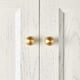 thumbnail image 4 of Brushed Gold Spherical Knobs, Brass Cabinet Handles, Kitchen Drawer Pulls, Premium Hardware, 4 of 5