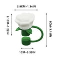 thumbnail image 3 of 10mm Rose Flower Straw Covers for Stanley Cup, Cute Silicone Cover Dust Proof Plugs Protector,Flower Straw Tips Drinking Dust Cap for 30&40 Oz, 3 of 5