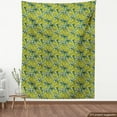 thumbnail image 3 of Ambesonne Floral Fabric by the Yard Upholstery, Large Leaves Jungle, 5 Yards, Multicolor, 3 of 4