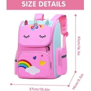 Gmdisc School Backpack Girls School Bag, Lightweight Kids Backpack Durable Fashion Bookbag, Pink