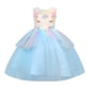 thumbnail image 1 of Disfraz de princesa para niña, disfraz de unicornio, Chid, Vestido de fiesta de boda, flores, arcoíris, ropa para niña, Vestido de cumpleaños Fivean unisex, 1 of 2